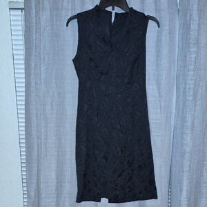 Elegant Black Sleeveless Midi Dress